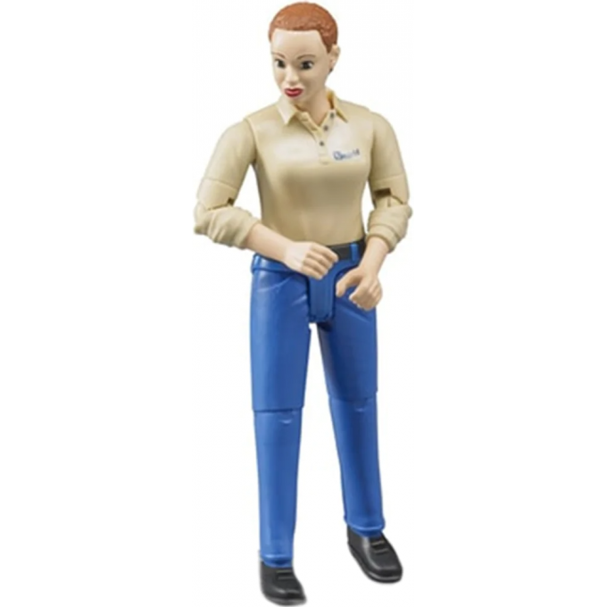 Фигурка женщины BRUDER, голубые джинсы 60-408