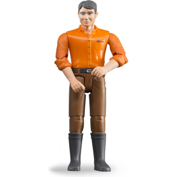 Фигурка мужчины BRUDER коричневые джинсы Фигурка мужчины BRUDER коричневые джинсы