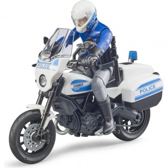 Мотоцикл BRUDER SCRAMBLER DUCATI с фигуркой полицейского
