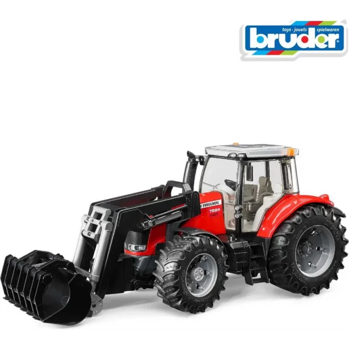 Трактор BRUDER Massey Ferguson 7600 с погрузчиком 03-047 Трактор BRUDER Massey Ferguson 7600 с погрузчиком 03-047